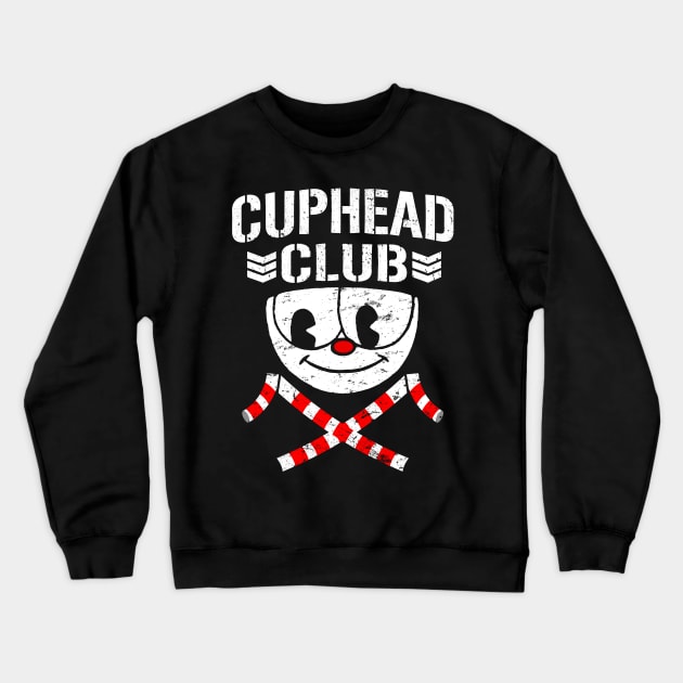 Cuphead Club Crewneck Sweatshirt by ClayMoore